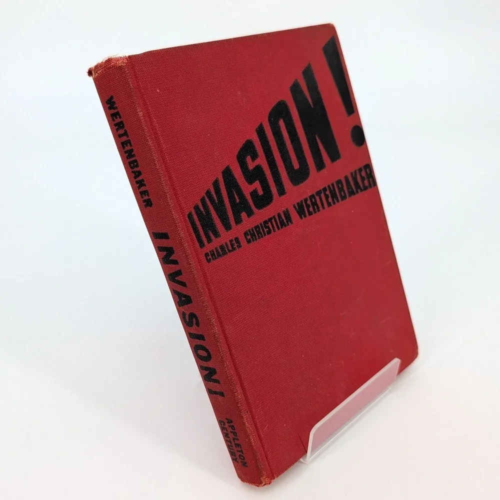 Invasion! 1944 1st Edition with Handwritten Military Inscription Wertenbaker WW2